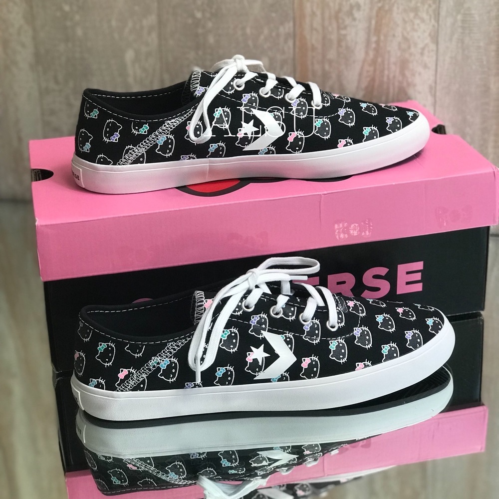 Conv&Hello Kitty Costa Low Top Black Canvas W - Picture 4 of 8